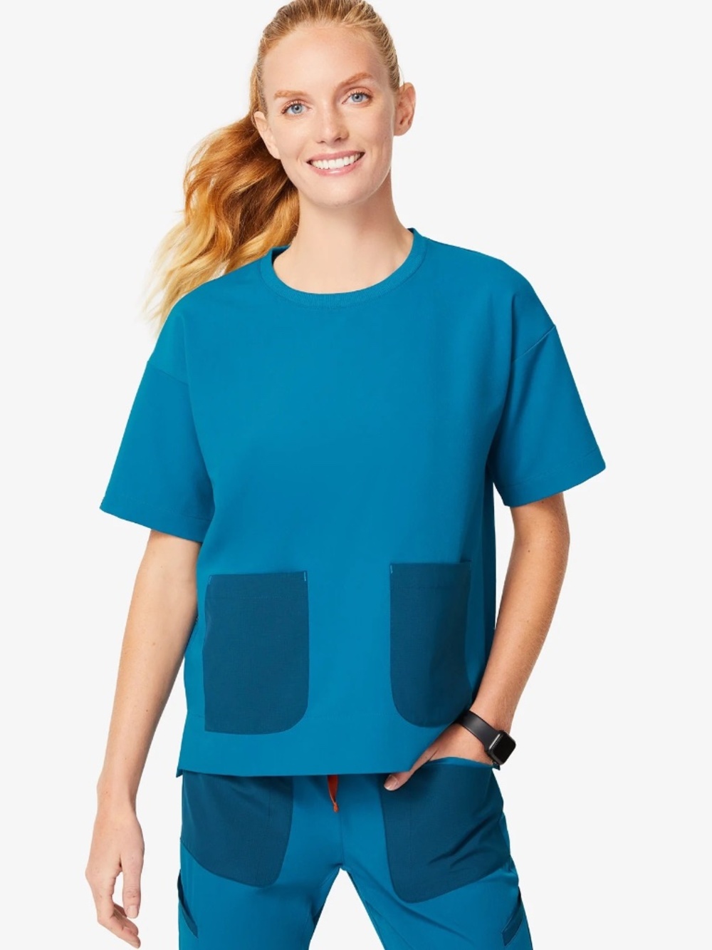 Figs 2pc Set Alps Blue BeneTop  Maua Pants XL - Picture 5 of 6